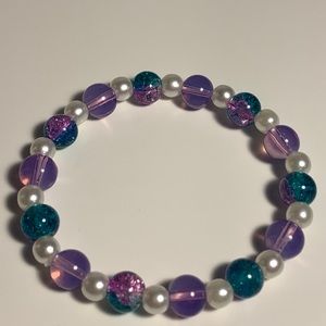 Ombré purple pearl bracelet